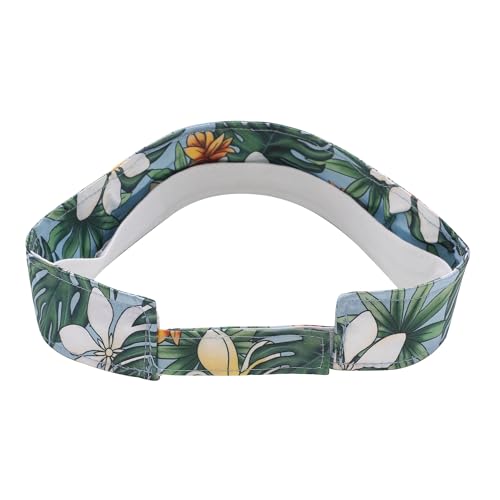 ZLYC Print Sports Sun Visors for Women Girls - color: Palm Tree