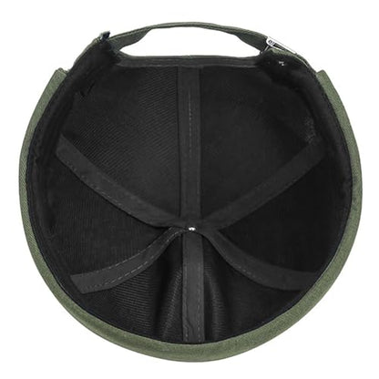 DIYDECAL Brimless Docker Cap,Skullcap Beanie, Retro Sailor Hat for Mens Womens - color: Dark Green