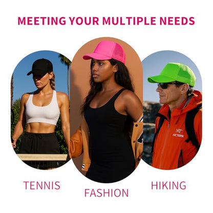 10 Pack Blank Trucker Hats Bulk, Plain Baseball Hats for DIY Heat Transfer Vinyl HTV Embroidery Team Events - color: Full Color Mixing