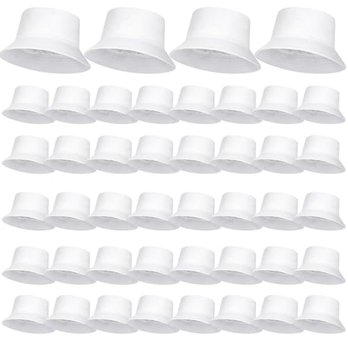 Mepase Bucket Hat Bulk, Cotton Summer Cap Summer Solid Color Beach Getaway Fisherman's Hat for Women Men - size: Medium