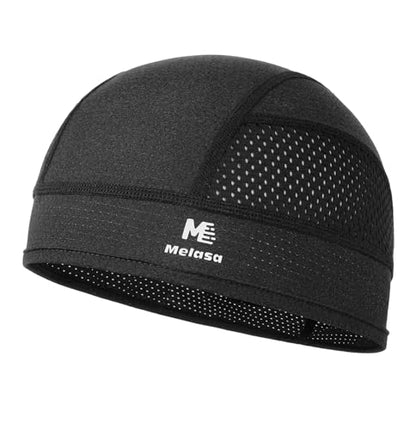 MELASA Cooling Skull Cap Breathable Sweat-Wicking Under Helmet - color: Black