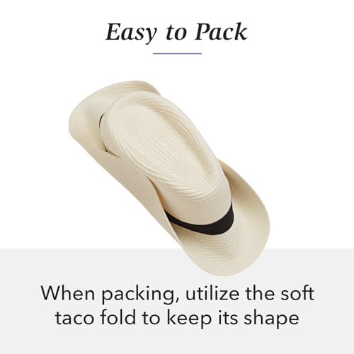 Women's Beach Fedora, Petite, Packable, UPF 50+, Adjustable - color: White