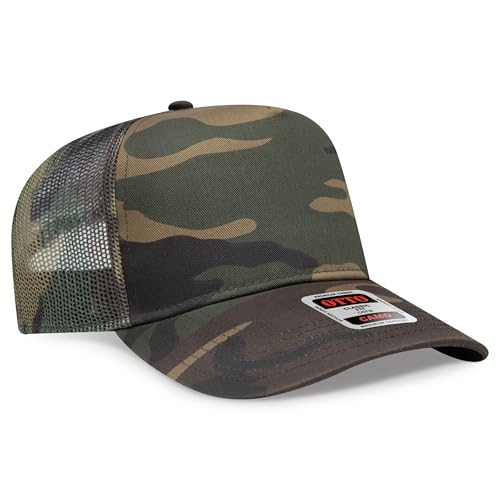BROTHER TRUCKERS The World's Greatest Camouflage Patterned Trucker Hat Blanks - Wholesale Bulk Unisex Snapback Hats - color: Camo Structured Mesh