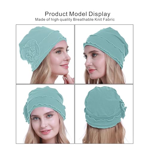 osvyo Chemo Headwear Turban Cap for Women - Cancer Beanie Hair Loss Sealed Packaging - color: Cotton Light Pistachio