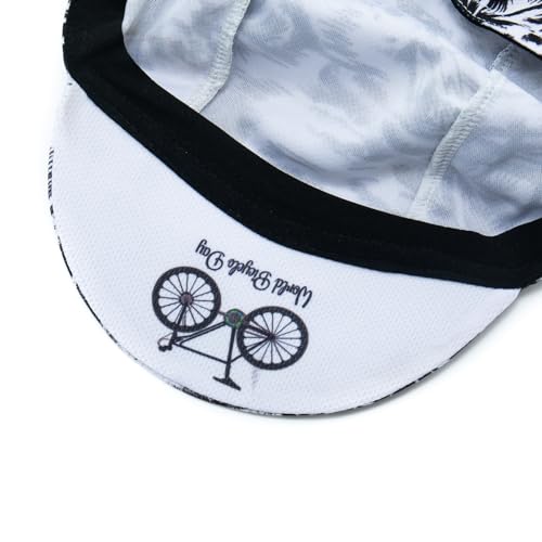 Cycling Cap for Man and Woman Cycling Hat Under Helmet-Polyester Breathable Sweat Absorbent - color: Flo-25