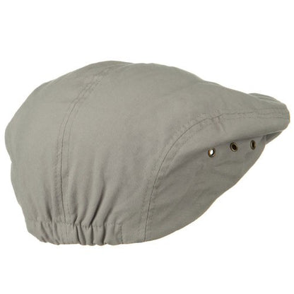 Oversize Washed Canvas Ivy Cap - color: Light Grey