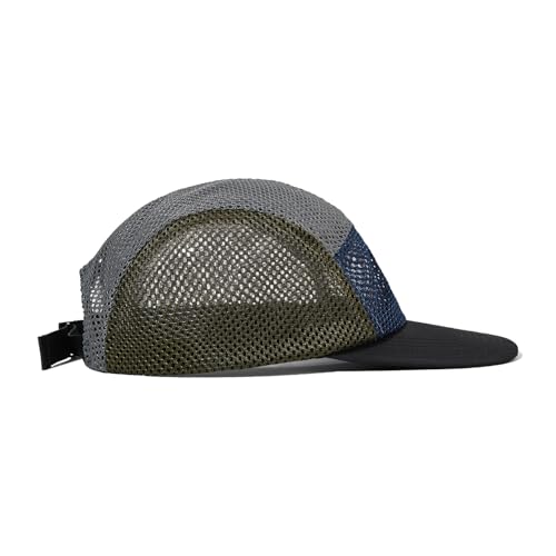 CLAPE Mesh 5 Panel Cap Flat Bill Dad Hat Quick Dry Baseball Cap Cooling Sports Hat Unstructured Trucker Cap Hiphop Dad Hat - color: Wbqw241-gray