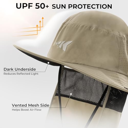 KastKing Sol Armis UPF 50 Boonie Hat for Sun Protection,Men Women - color: Y: Nomad