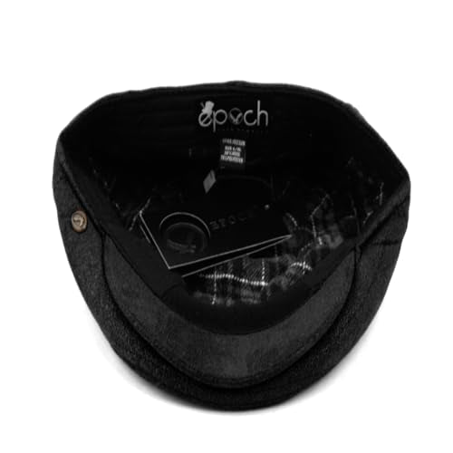 EPOCH Men's Contemporary Winter Wool Newsboy Ivy Hat - color: Iv2328black, size: Small-Medium