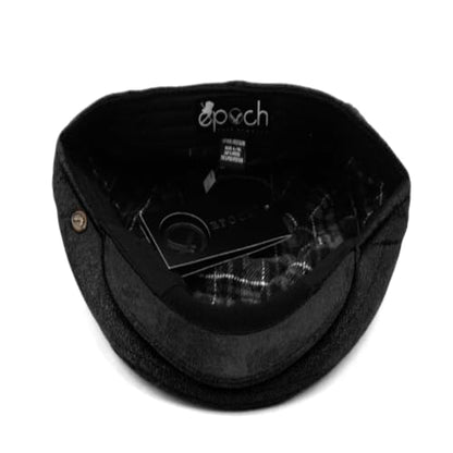 EPOCH Men's Contemporary Winter Wool Newsboy Ivy Hat - color: Iv2328black, size: Large-X-Large