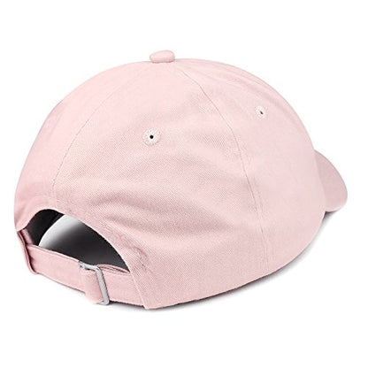 Trendy Apparel Shop MVP Embroidered Unstructured Cotton Dad Hat - color: Light Pink