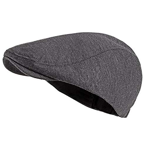 2 Pack Men's Cotton Flat Cap Ivy Gatsby Newsboy Hat - color: I