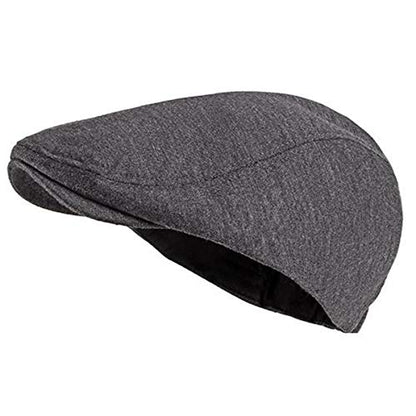2 Pack Men's Cotton Flat Cap Ivy Gatsby Newsboy Hat - color: I