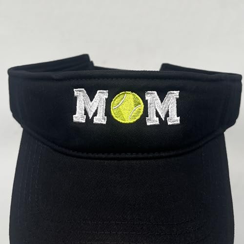 Embroidered Adjustable Sun Visor for Women Men Outdoor Golf Tennis - color: Baseball Mom