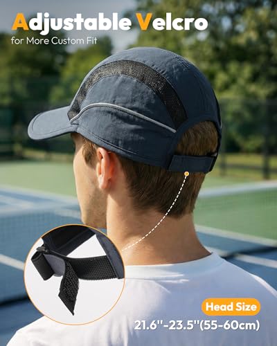 Mens Womens Baseball Caps Hat Breathable Sun Protection Running Golf Hats for Men Women for Outdoor Activities - color: Navy Blue