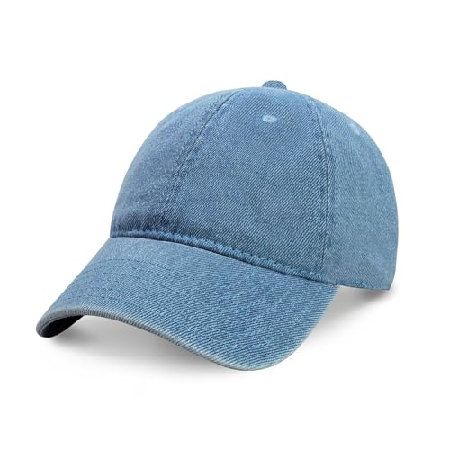 CHOK.LIDS Everyday Premium Cotton Dad Hat Adjustable Baseball Cap Unisex - color: Light Denim