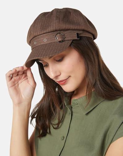 Newsboy Caps for Women Classic Beret Hats Autumn Winter Cap - color: C-coffee
