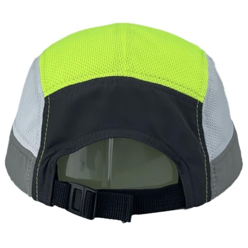 FASHIXD 5 Panel Hats for Men Baseball Cap Outdoor Sports Running Cap - color: Black/Yellow