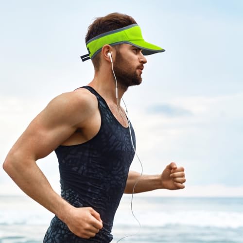 Running Visor Hat for Men Women - color: Black