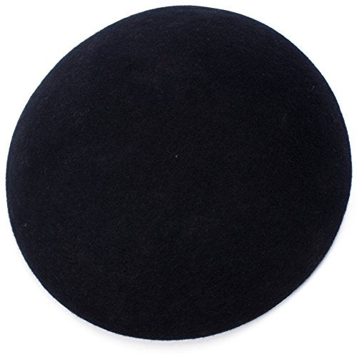 Cute Wool Felt Pillbox Hat Millinery Round Fascinator Base Craft Supply A048 - color: Navy Blue