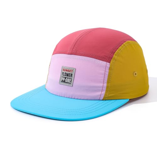 Quick Dry 5 Panel Baseball Cap Casual Trucker Hats Lightweight Golf Sports Cap Urban Street Hiphop Caps Sun Hat - color: Mg-pym2568-pink