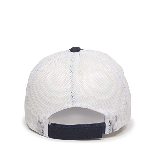 Outdoor Cap Garment Washed Meshback Cap - color: True Navy/White