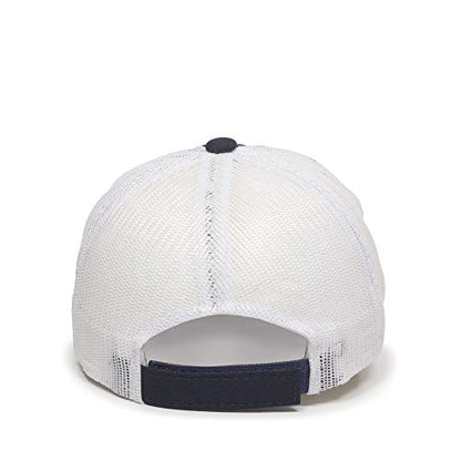 Outdoor Cap Garment Washed Meshback Cap - color: True Navy/White