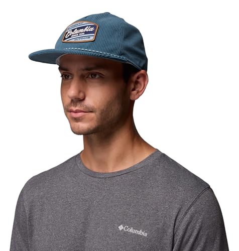 Columbia Unisex Packsaddle Corduroy Snap Back - color: Everblue/Columbia Fill Script