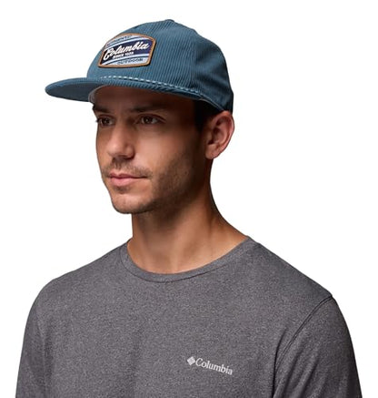 Columbia Unisex Packsaddle Corduroy Snap Back - color: Everblue/Columbia Fill Script