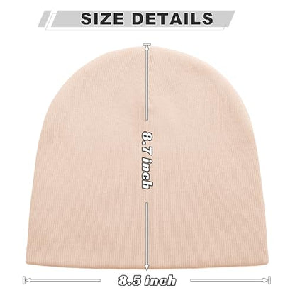 ROYBENS 100% Cotton No Cuff Beanie Hat Men Women, Fisherman Skull Cap - color: Pink