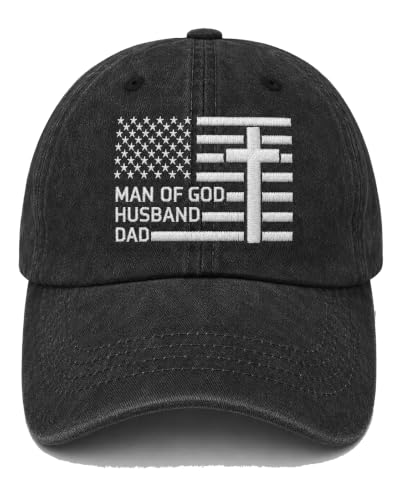 Man of God Husband Dad Embroidered Hat Camping Caps for Women - color: Man of God Husband Dad 1
