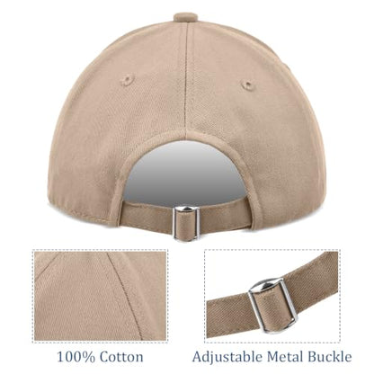 2 Pack American Flag Hats, Patriotic Adjustable Baseball Caps, Low Profile USA Dad Hats for Men Women Daily Wear - color: Black ＆ Khaki