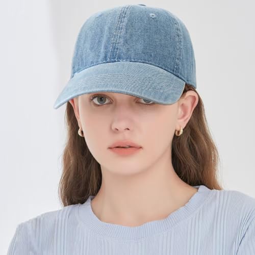 Baseball Cap for Women Men Classic Strapback Hats Adjustable Sun Hat - color: Blue