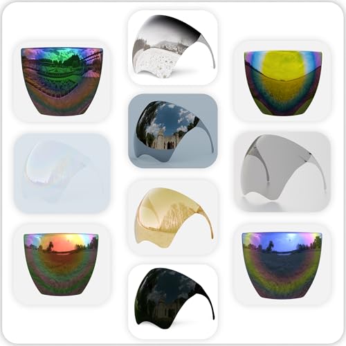 mayoken® Full Face Shield Sunglasses, Futuristic Wraparound Sun Protection Face Shield for Men & Women, Anti-Fog Mirror Glasses, Lightweight & Comfortable Gradient Gray - color: Ombre Gray