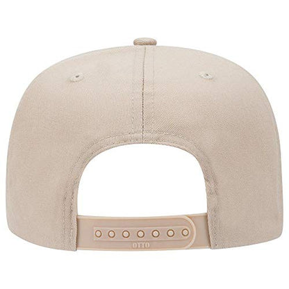 OTTO 6 Panel Pro Style Cotton Blend Twill Cap - color: Khaki