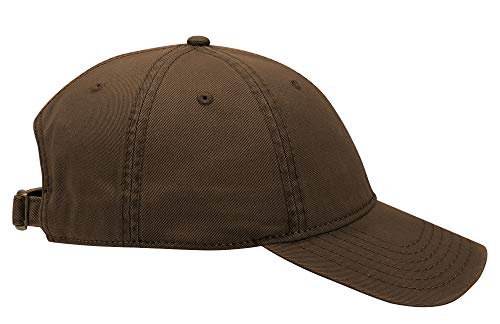 OTTO 6 Panel Low Profile Garment Washed Superior Cotton Twill - color: Dk. Brown