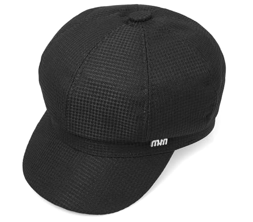 Women's French Octagonal Beret Newsboy Cap Outdoor Painter Hats - color: Waffle Black
