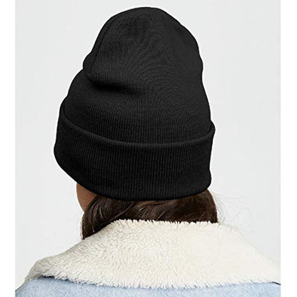Cool Graphic Beanie for Men and Women - Black - color: Ghost