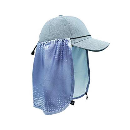 Sprigs Sun Protection Hat Shade Attachment with SPF 45+ & Cooling Fabric - color: Gray Swell