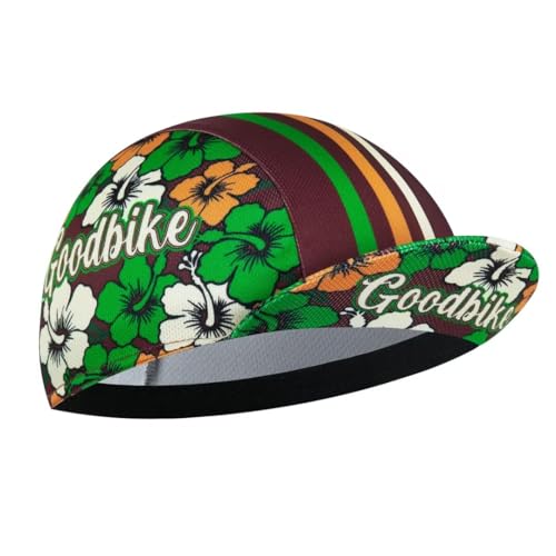 Cycling Cap for Man and Woman Cycling Hat Under Helmet-Polyester Breathable Sweat Absorbent - color: Flo-8