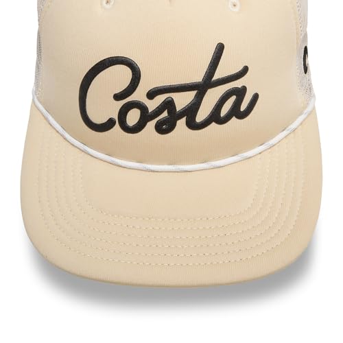 Costa Del Mar Men's New Foam Front Trucker Hat - color: Straw