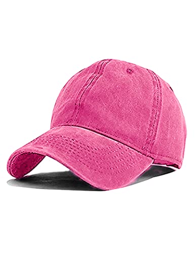 Mommy Jennie Unisex Vintage Washed Distressed Baseball-Cap Twill Adjustable Dad-Hat - color: A30-rose Red