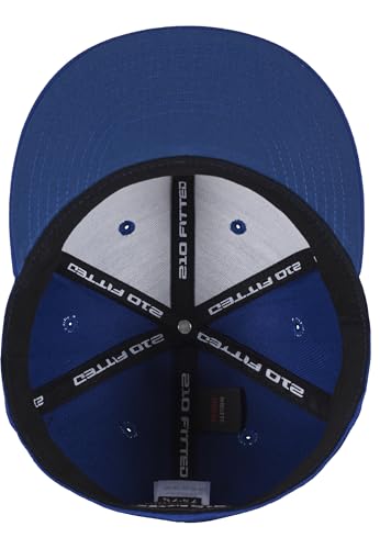Flexfit Men's Premium 210 Fitted Cap - color: Royal Blue, size: Small-Medium