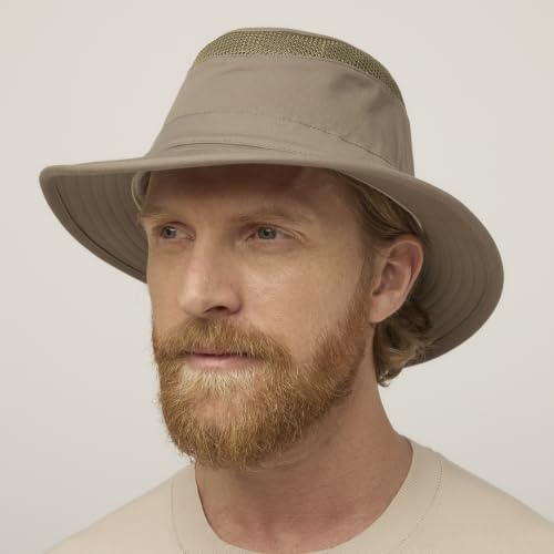 Tilley T5MO Adventure Airflo Hat, UPF 50+ Men's Sun Hat - color: Olive, size: 7 3/8