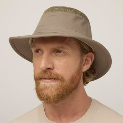 Tilley T5MO Adventure Airflo Hat, UPF 50+ Men's Sun Hat - color: Olive, size: 7 3/8