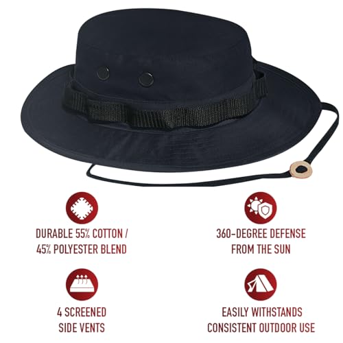 Boonie Hat - color: Midnight Navy Blue, size: 7