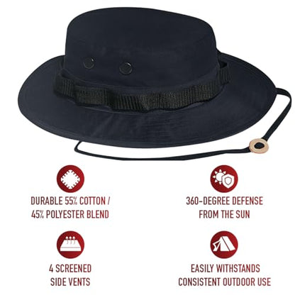 Boonie Hat - color: Midnight Navy Blue, size: 7
