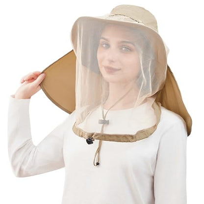 Palmyth Head Net Hat, Sun Hat Safari Hat - color: Sage