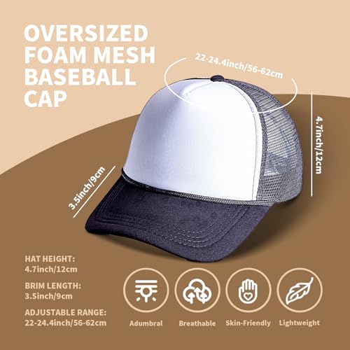 10 Pack of Blank Trucker Hat Bulk Men and Women Hats Bulk DIY Graffiti Mesh Hat Hot Stamping Hats - color: Red White
