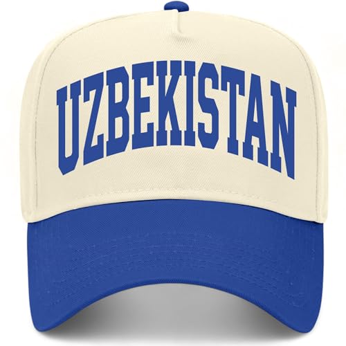 Uzbekistan Collegiate Hat - color: Royal/Natural